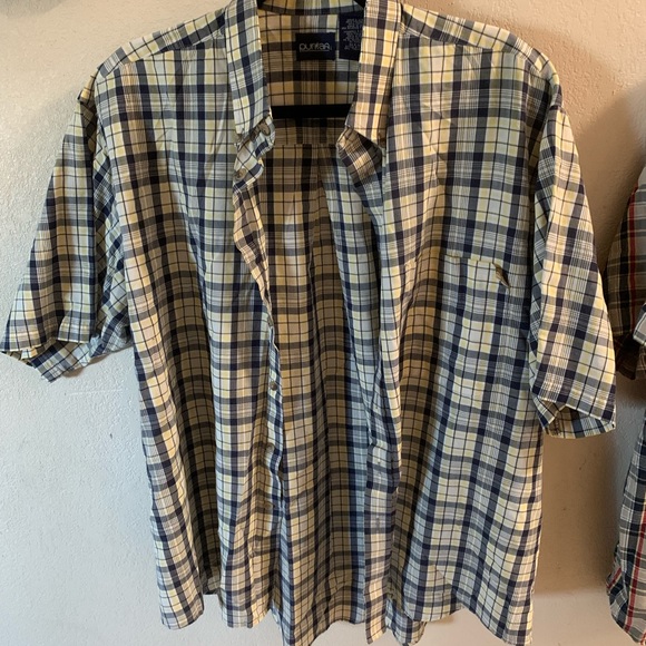 Puritan Other - Men’s Plaid Button Down Shirt- Size L